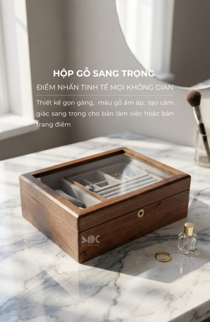 hộp đựng đồ nữ trang bằng gỗ