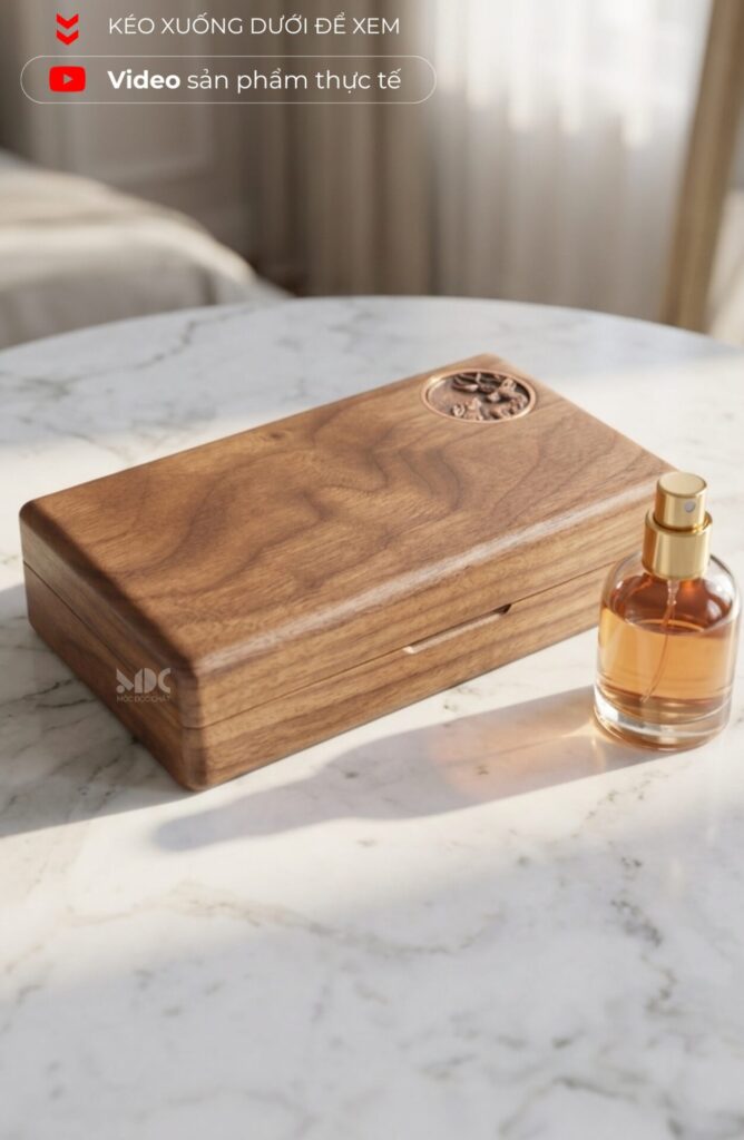 Hộp đựng trang sức cỡ nhỏ bằng gỗ