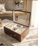 hộp đựng trang sức nhiều tầng bằng gỗ