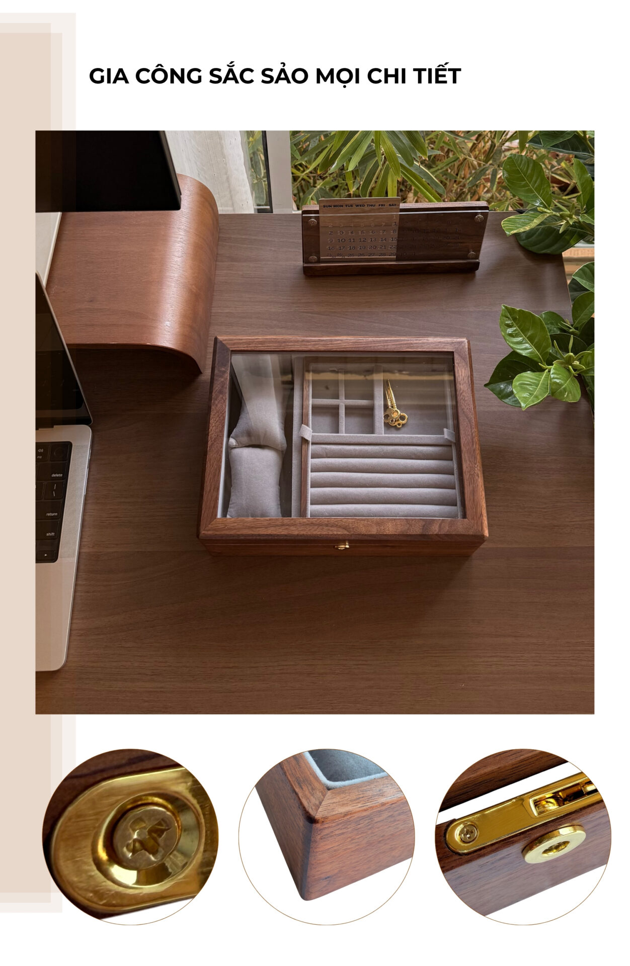 hộp đựng trang sức gỗ đẹp