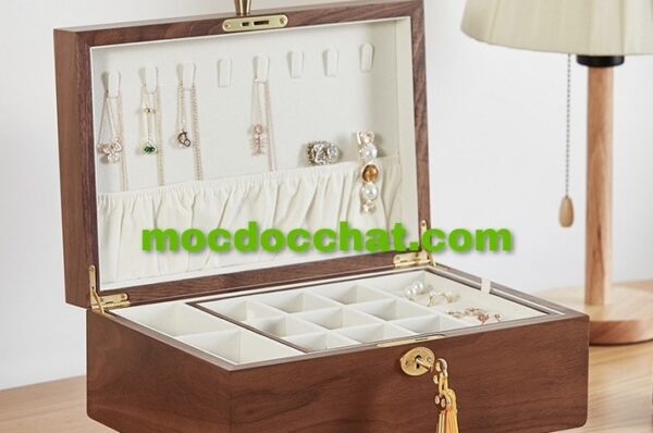hộp đựng trang sức bằng gỗ Óc chó