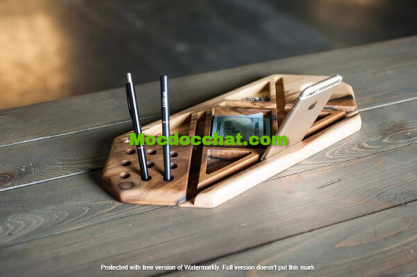 cắm bút gỗ sang trọng