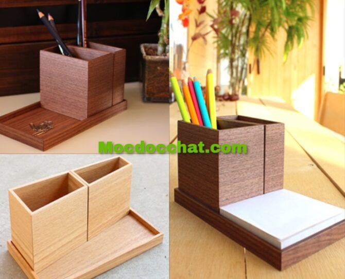 hộp đựng bút gỗ