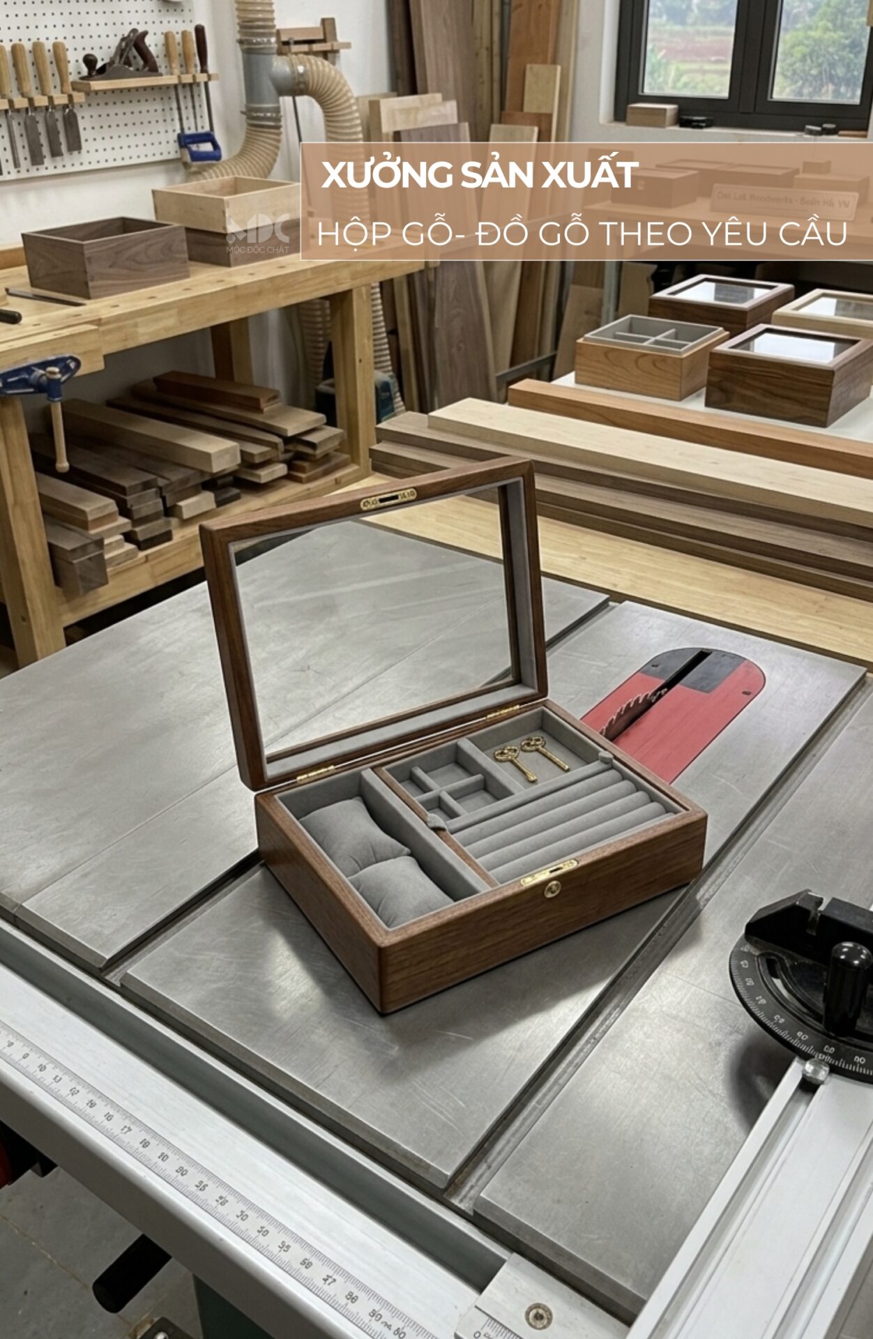 xưởng hộp gỗ