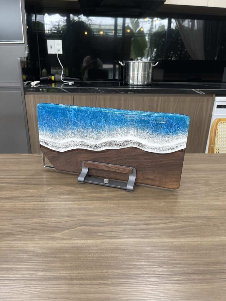 thớt gỗ óc chó cao cấp, khay gỗ decor
